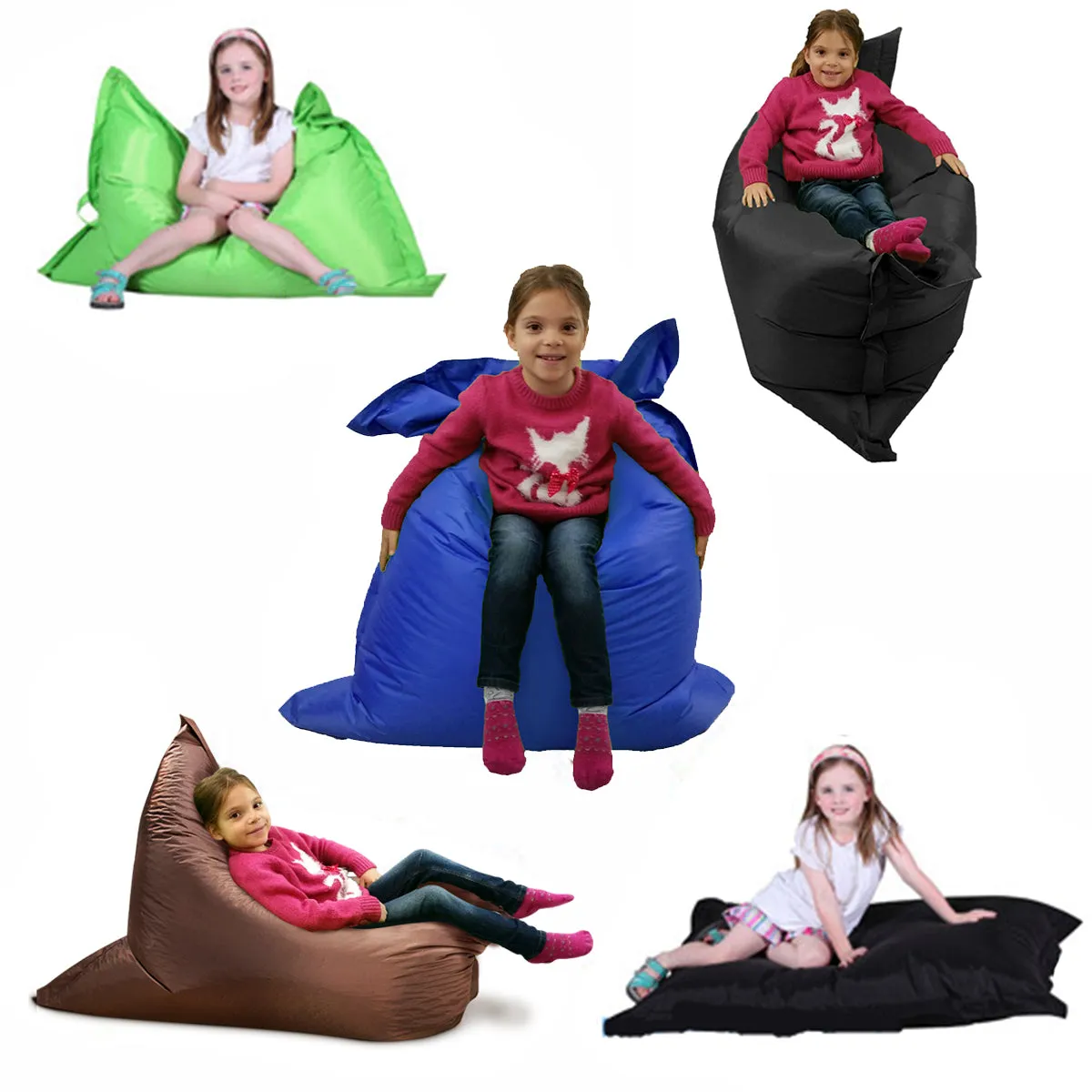 100*130CM Oxford Giant Large Kids Bean Bag Cover Indoor Outdoor Beanbag Garden Waterproof Cushion