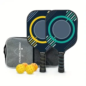 2pcs Set Carbon Fiber Pickleball Paddles Set