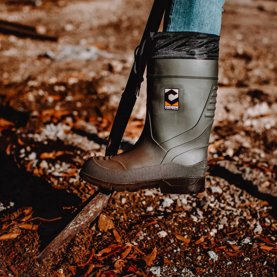 Badaxe Waterproof Rubber Boot – Green