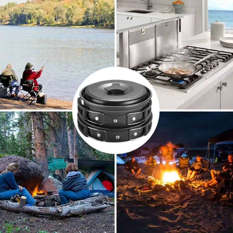 Camping cookware Outdoor cookware set(Orange)