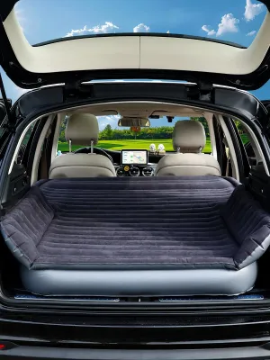 Canodoky Upgraded SUV Air Mattress with Cordless Built-in Pump & 'Mattress Wings', 7-inch Height car Mattress | Car Camping Mattress for Mid/Large SUV, Minivan, Truck | 660 lb Capacity