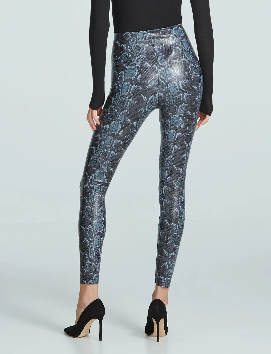 Faux Leather Animal Legging