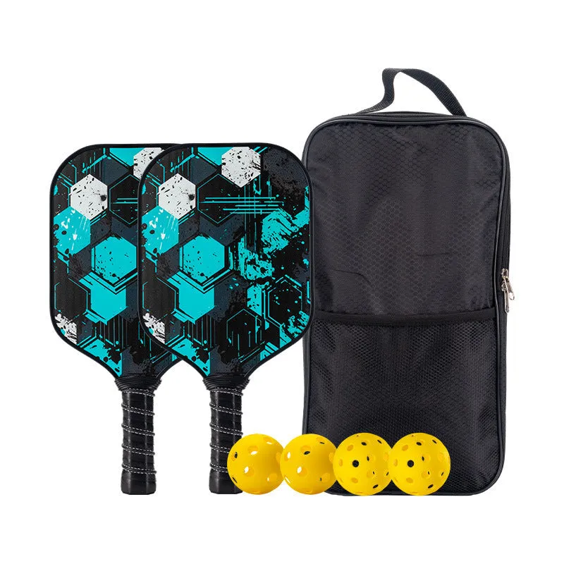 Fiberglass Pickleball Paddles Set Lightweight Portable Defensive Paddles Fiberglass Set