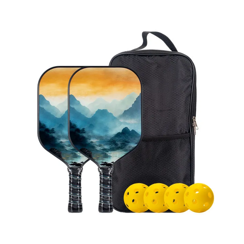 Fiberglass Pickleball Paddles Set Lightweight Portable Defensive Paddles Fiberglass Set