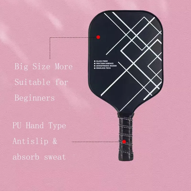 Fiberglass Pickleball Paddles Set Lightweight Portable Defensive Paddles Fiberglass Set