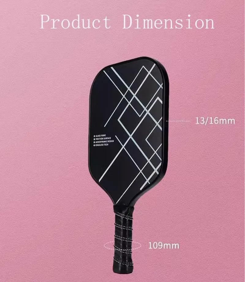Fiberglass Pickleball Paddles Set Lightweight Portable Defensive Paddles Fiberglass Set