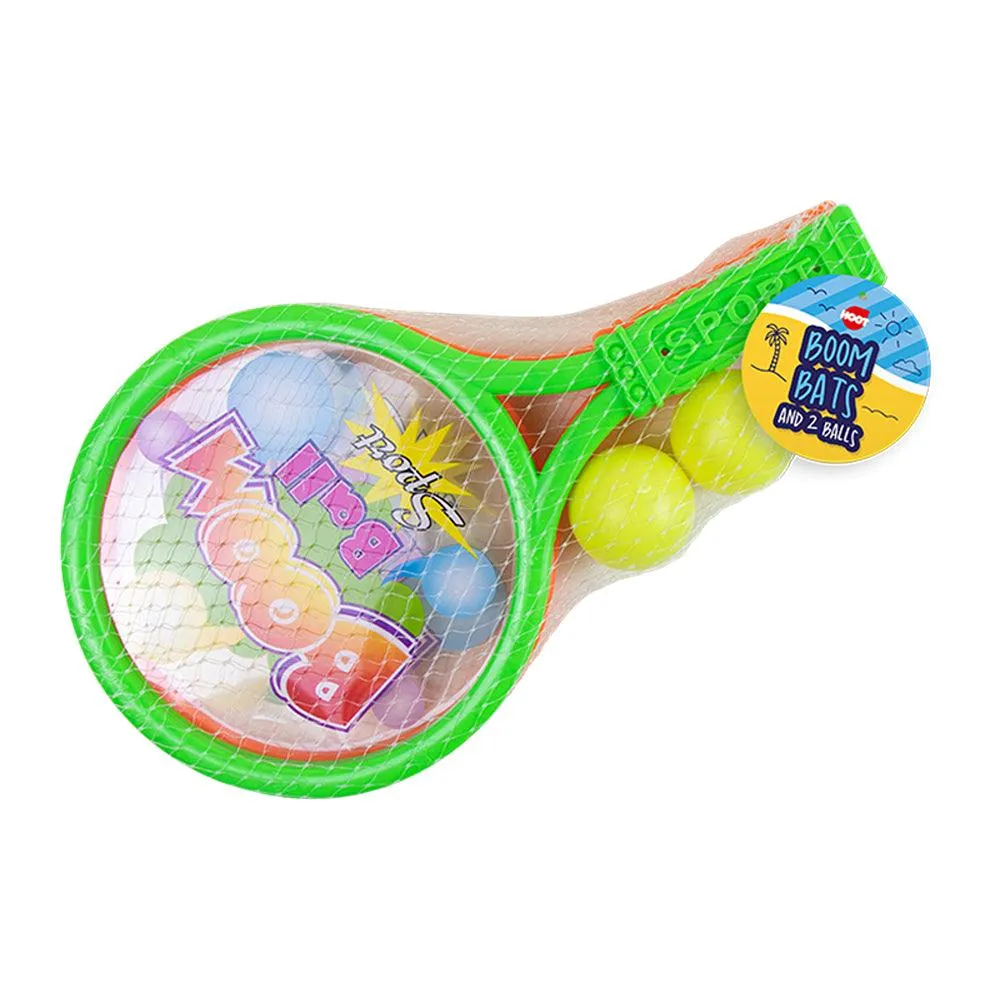 Hoot Boom Bat Rackets & 2 Balls