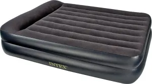 Intex Dura-Beam Series 64123EP Air Mattress, 80 in L, 60 in W, Queen, Fiber, Gray :EA: QUANTITY: 1