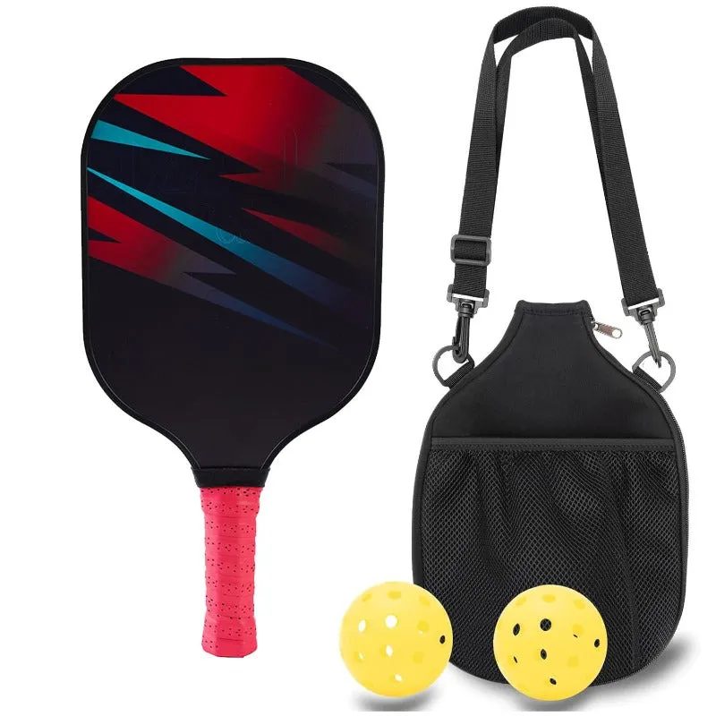 Lightweight Fiberglass Pickleball Paddles Set of 1 Pickleball Racket with 2 Pickleballs
