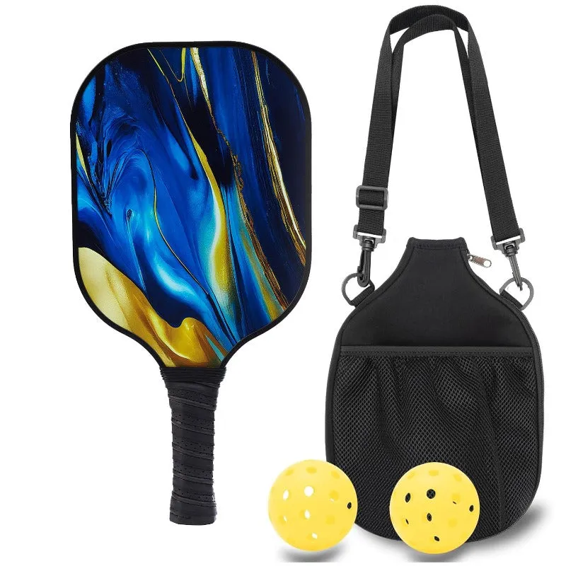 Lightweight Fiberglass Pickleball Paddles Set of 1 Pickleball Racket with 2 Pickleballs