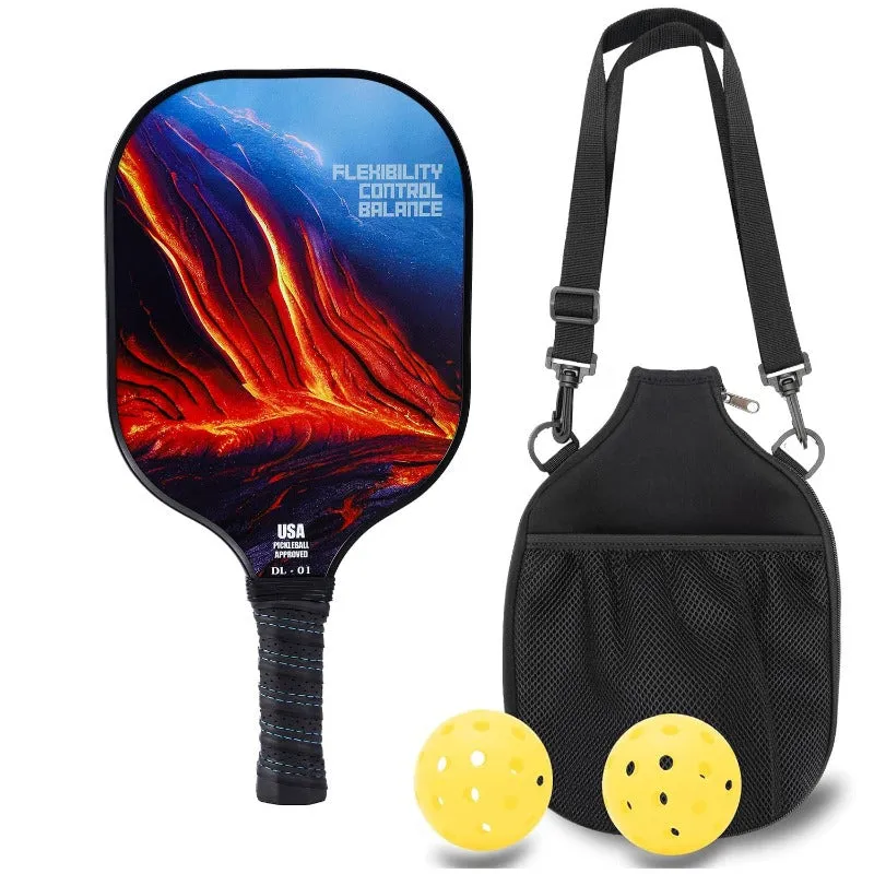 Lightweight Fiberglass Pickleball Paddles Set of 1 Pickleball Racket with 2 Pickleballs