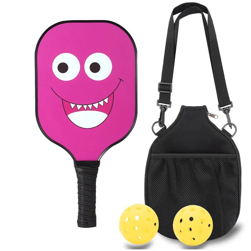 Lightweight Fiberglass Pickleball Paddles Set of 1 Pickleball Racket with 2 Pickleballs
