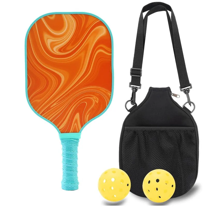 Lightweight Fiberglass Pickleball Paddles Set of 1 Pickleball Racket with 2 Pickleballs