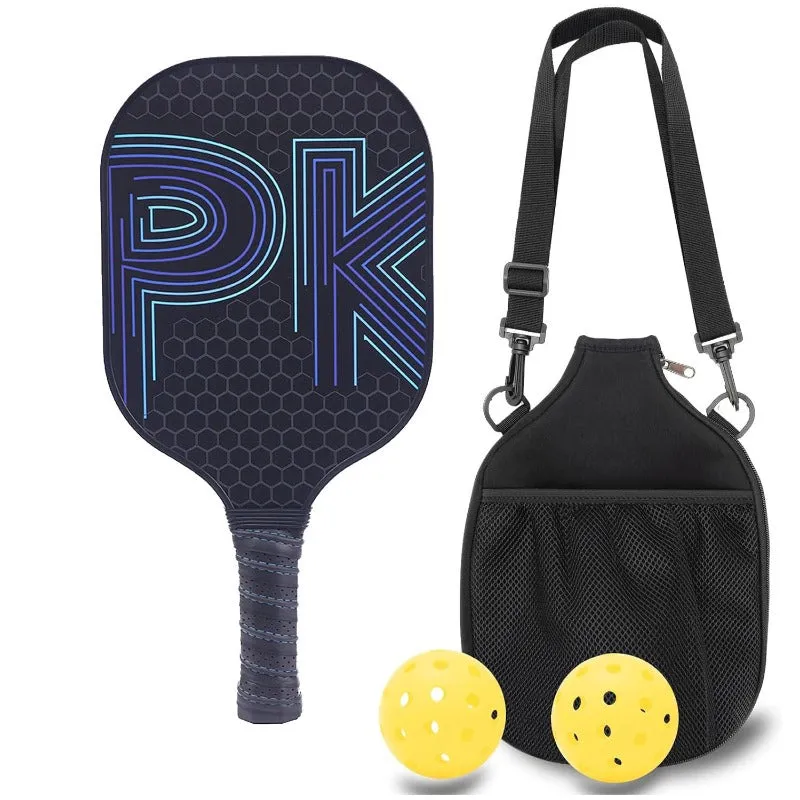 Lightweight Fiberglass Pickleball Paddles Set of 1 Pickleball Racket with 2 Pickleballs