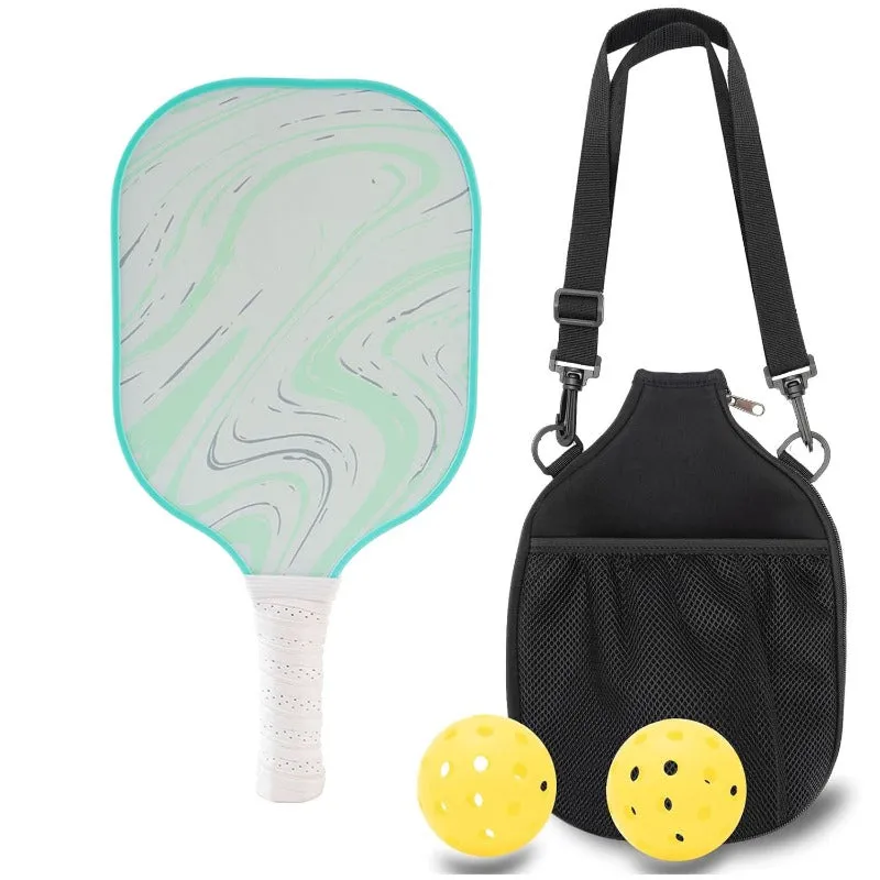 Lightweight Fiberglass Pickleball Paddles Set of 1 Pickleball Racket with 2 Pickleballs