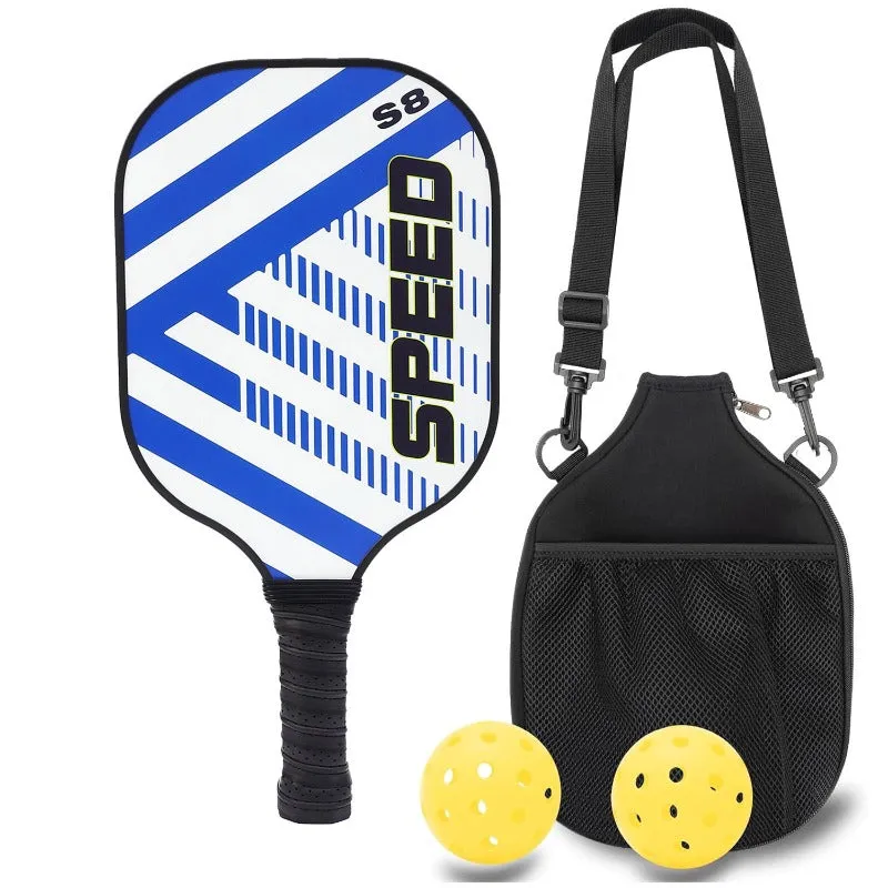 Lightweight Fiberglass Pickleball Paddles Set of 1 Pickleball Racket with 2 Pickleballs