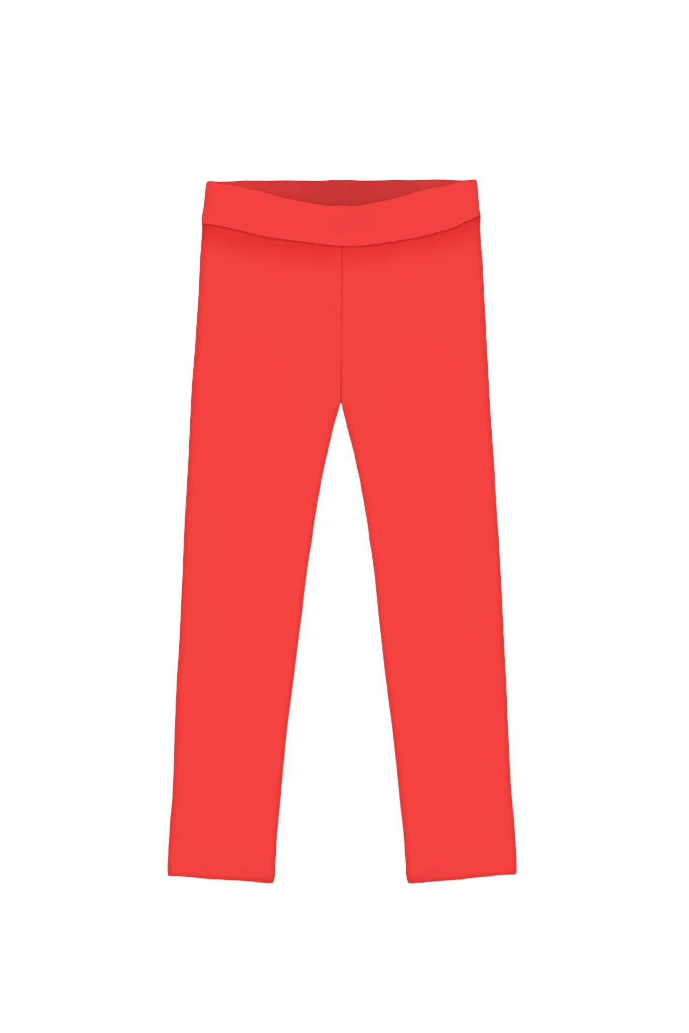 Neon Coral UV 50  Lucy Bright Recyclable Cute Stretchy Leggings - Kids
