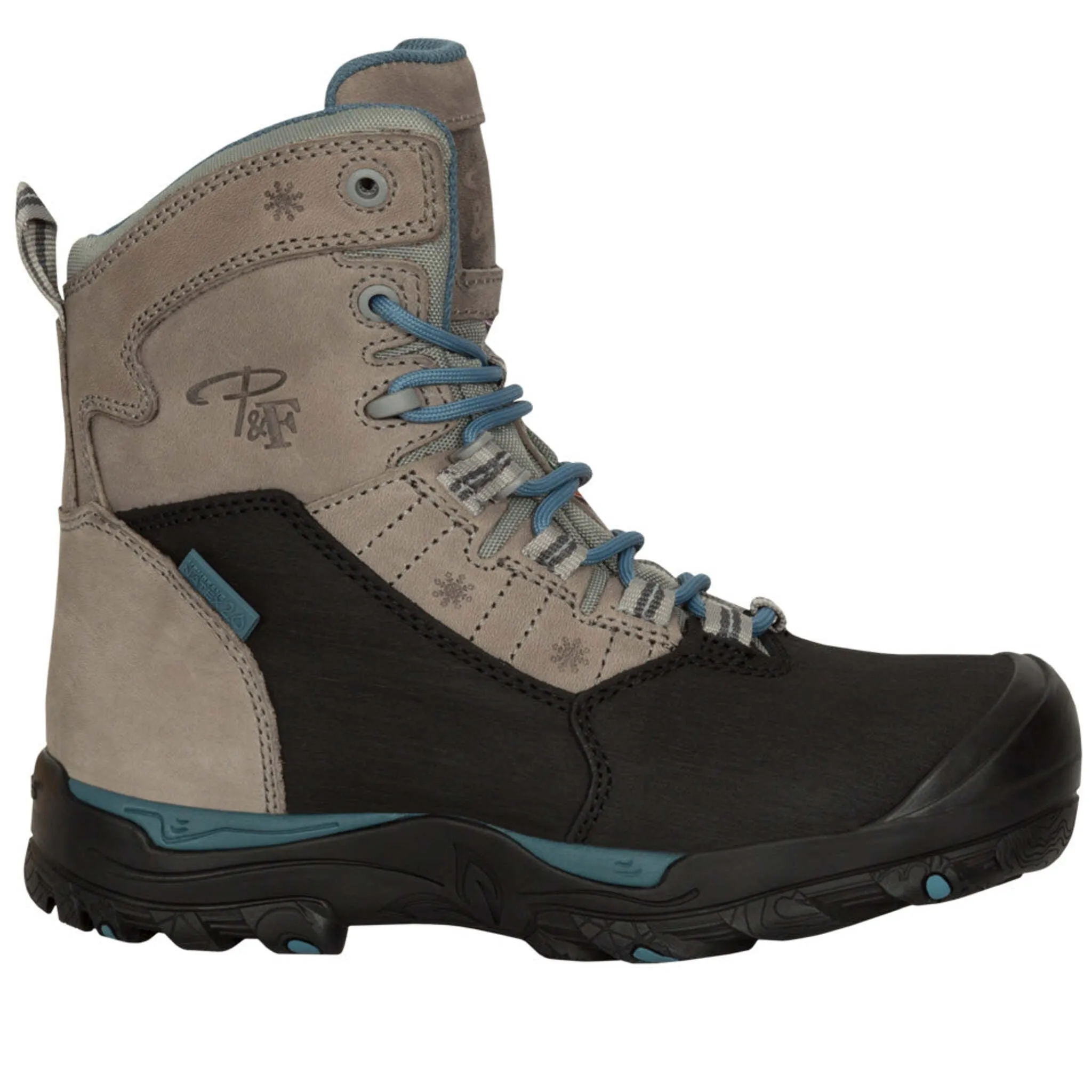 P&F Women's Safety Work Boots PF624 CSA 8" Full Grain Leather, Insulated, Waterproof, Composite Toe, Anti-Slip Outsole, Kevlar Midsole | Sizes 5-11