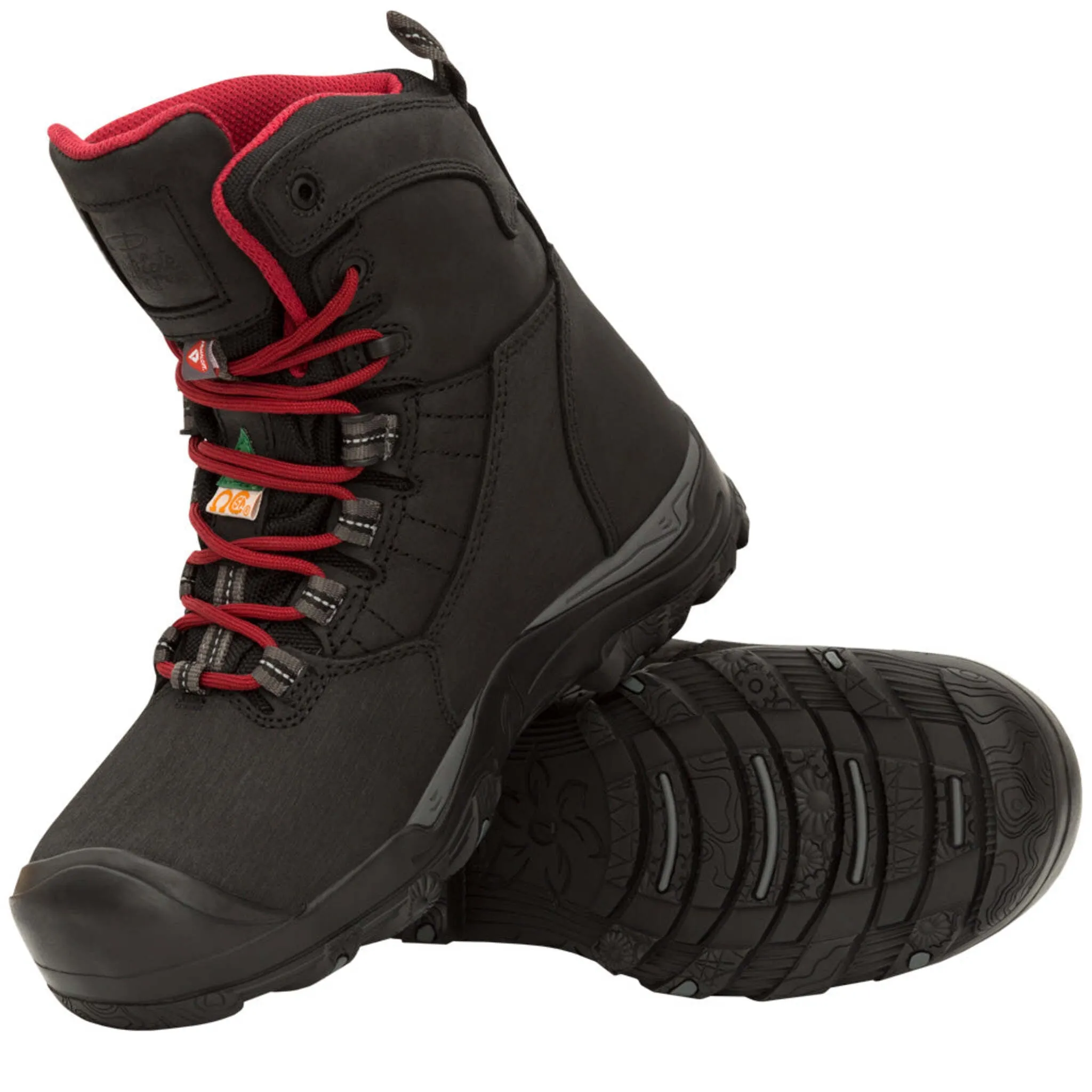 P&F Women's Safety Work Boots PF624 CSA 8" Full Grain Leather, Insulated, Waterproof, Composite Toe, Anti-Slip Outsole, Kevlar Midsole | Sizes 5-11