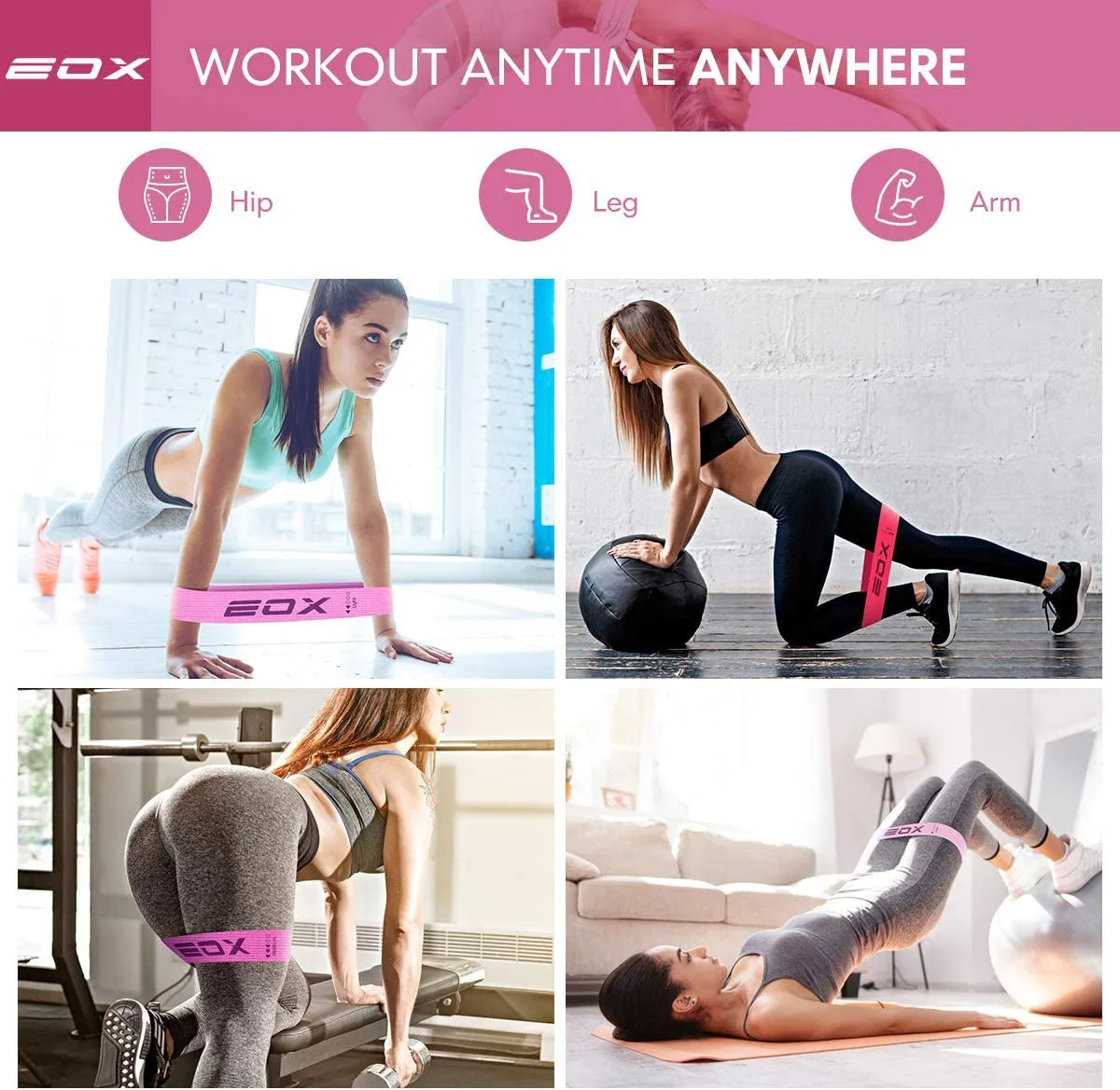 PowerTone Pink Resistance Band