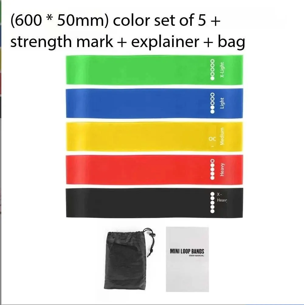 Resistance Loop Exercise Band Exercise Bands for Home Fitness Stretching Strength Training Physical Therapy Elastic Workout Band